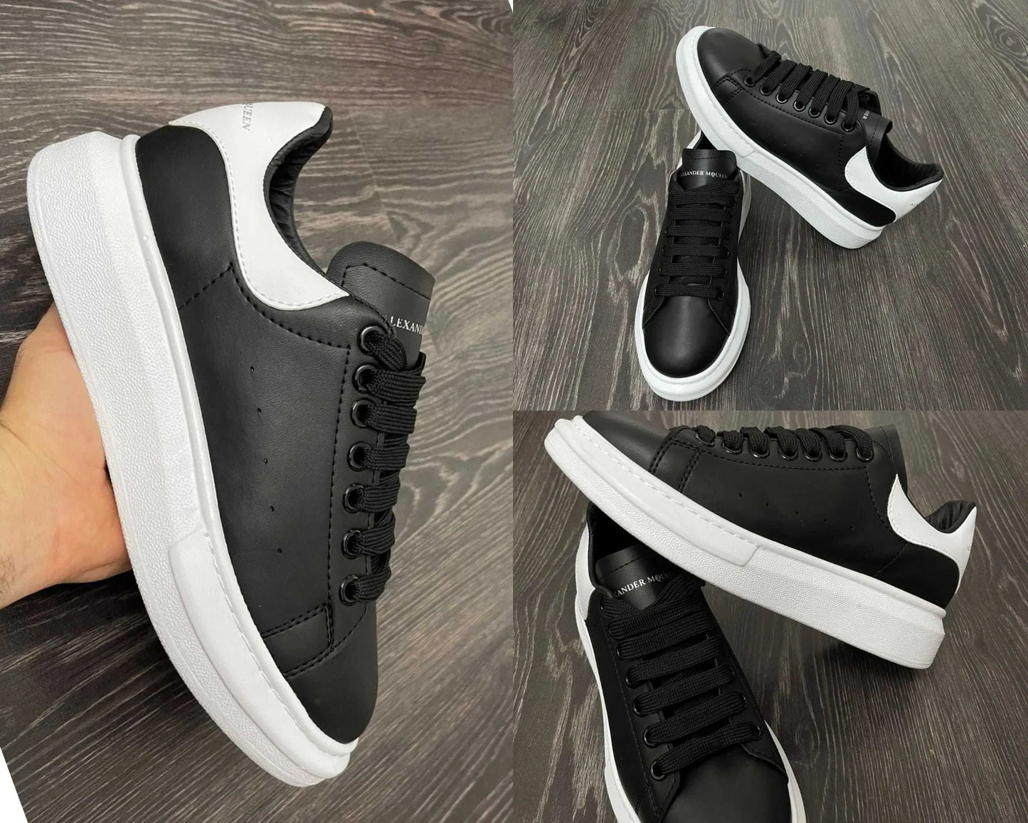 b.A McQueen negru alb